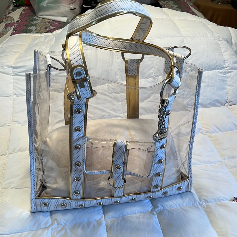 BEBE Sports clear bag